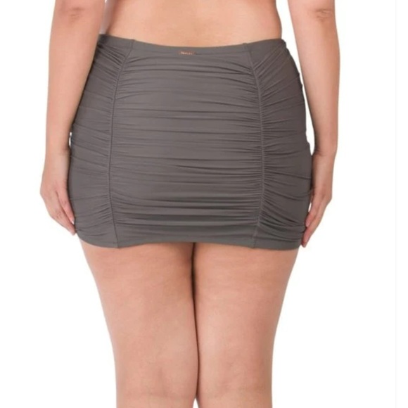 Raisins Curve Swim Skirt Costa Calina Gray Tummy Thinner Women’s Size 14W - Picture 2 of 14